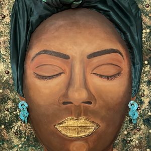 Black Woman painting