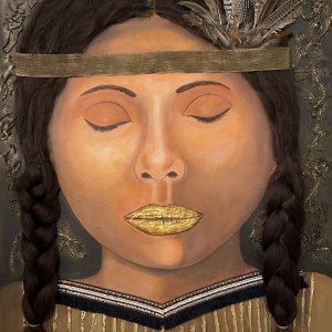 Native American Woman painting